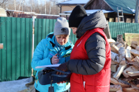 Помогли дровами на зиму
