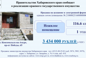 Министерство имущества Хабаровского края предлагает к продаже объекты приватизации,  находящиеся в собственности Хабаровского края